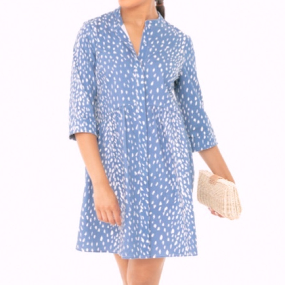 Tuckernuck Royal Shirt mini Dress Blue Antelope
Size XS